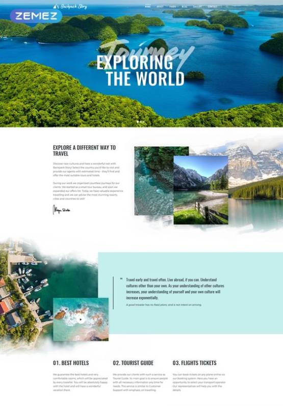 Một số mẫu website du lịch đẹp và ấn tượng