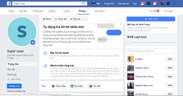 cách tạo và quản lý fanpage bán hàng trên Facebook