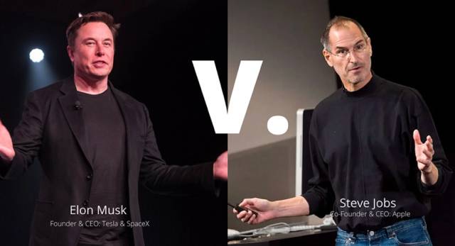 Thương hiệu cá nhân của hai chủ doanh nghiệp là Elon Musk và Steve Jobs