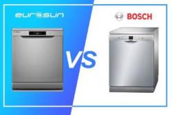 So sánh máy rửa bát Bosch và máy rửa bát Eurosun